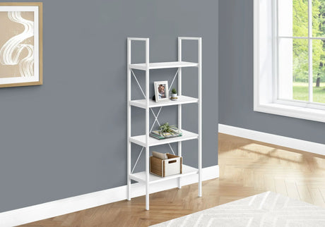 Bookshelf, Bookcase, 4 Tier, Office, Bedroom, Contemporary, Modern - Furniture Home Direct