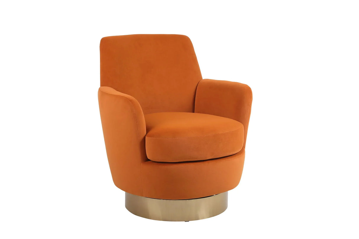 Teddy Swivel Barrel Chair, Swivel Accent Chairs Armchair For Living Room - Furniture Home Direct