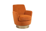 Teddy Swivel Barrel Chair, Swivel Accent Chairs Armchair For Living Room - Furniture Home Direct