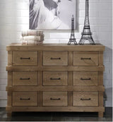 Adams - Anqtique Dresser - Brown Oak - Furniture Home Direct