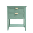 2 Drawer Side Table, American Style, End Table, Suitable For Bedroom, Living Room, Study - Furniture Home Direct