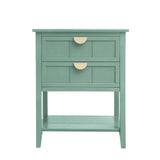 2 Drawer Side Table, American Style, End Table, Suitable For Bedroom, Living Room, Study - Furniture Home Direct