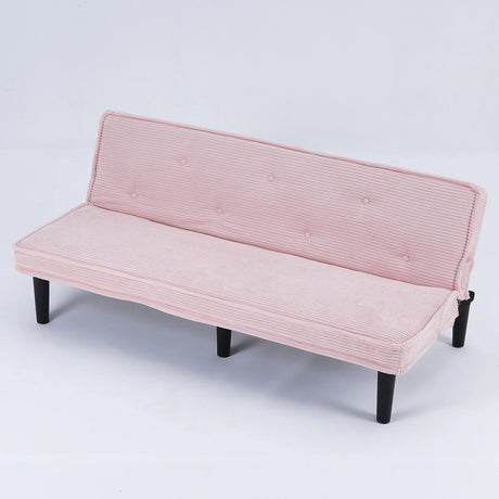 Versatile Corduroy Sofa Bed With Solid Wood Frame - Furniture Home Direct