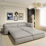 Sleeper Pull Out Sofa Bed, 3 In 1 Convertible Chaise Lounge - Furniture Home Direct