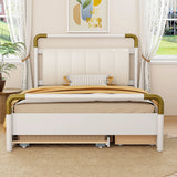 Storage Platform Bed, With 2 Big Drawers, Trundle - Furniture Home Direct