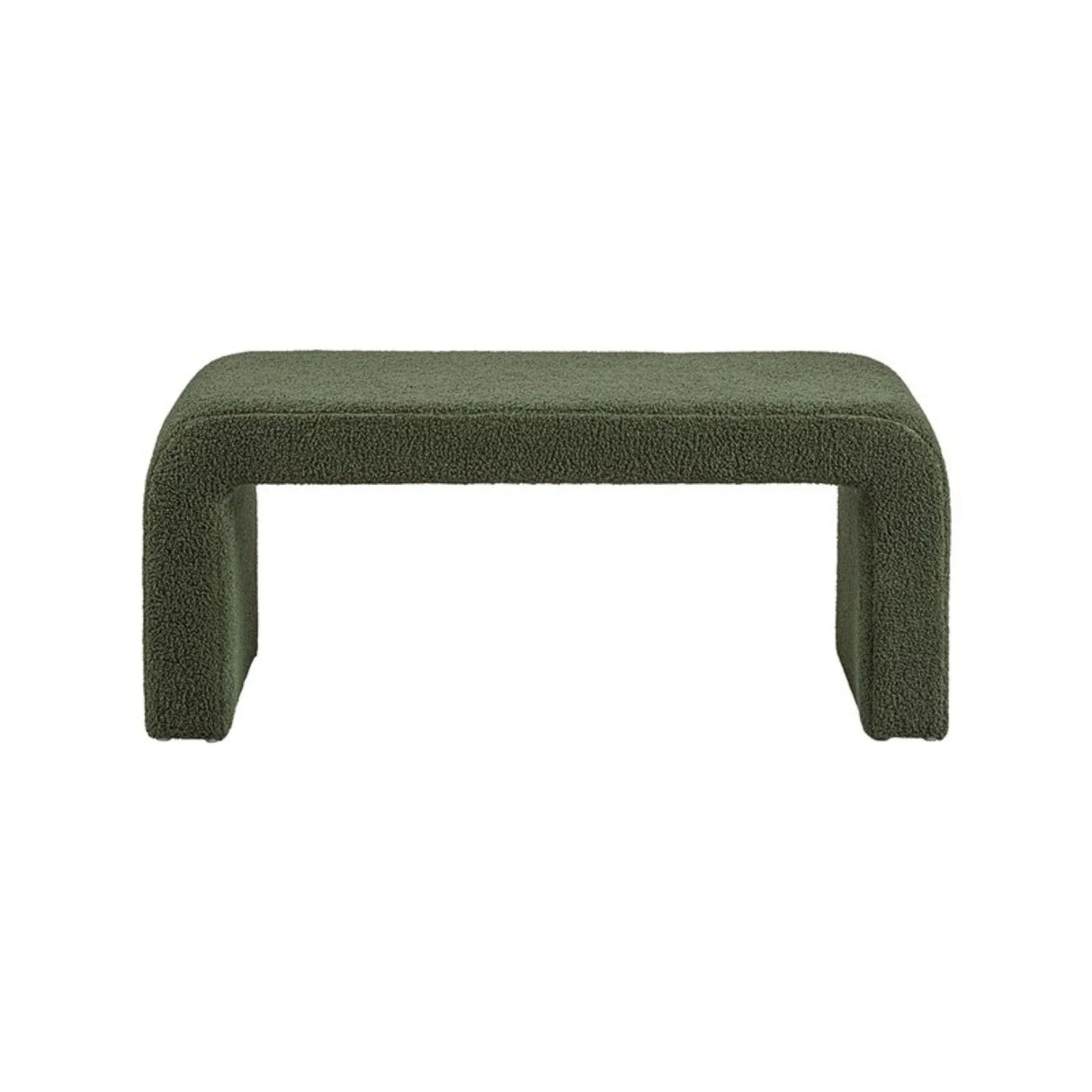 Modern Contemporary Boucle Waterfall Bench - Furniture Home Direct