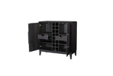 Ample Storage Bar Cabinet - Peppercorn - Furniture Home Direct