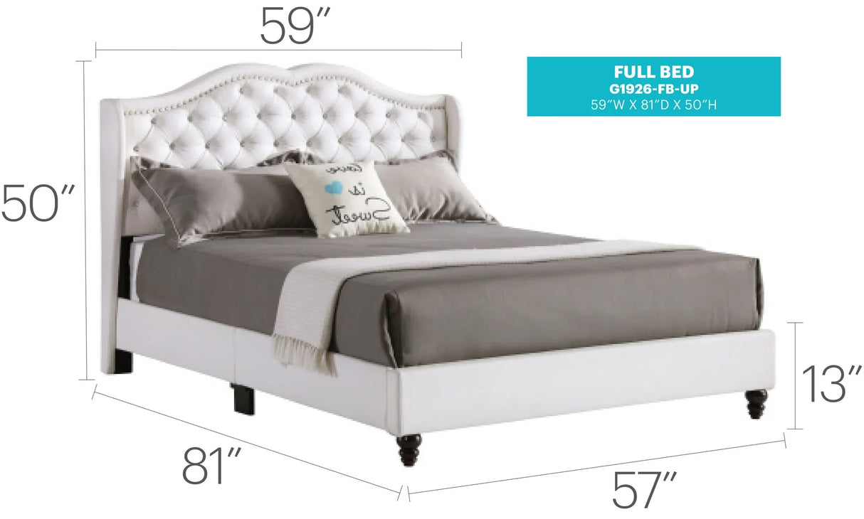 Upholstered Velvet Bed Transitional - Furniture Home Direct