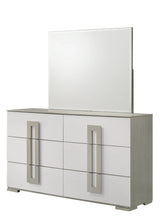 Bedroom Set Contemporary Full Bed Dresser Nightstand White - Furniture Home Direct