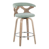 Gardenia - Mid Century Modern Fixed Height Counter Stool With Swivel (Set of 2) - Furniture Home Direct