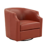 Emmett - Swivel Glider Barrel Chair With Clip Arm Design - Furniture Home Direct