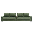 Modern 4 Seater Corduroy Sofa Couch With USB Ports And Hidden Storage - Furniture Home Direct