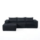 L - Shape Modern Minimalist Modular Sectional Sofa, Upholstered Cloud Couch With Deep Seats - Furniture Home Direct
