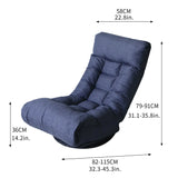 Adjustable Japanese Reclining Floor Chair Sofa With Metal Frame For Living Room - Furniture Home Direct