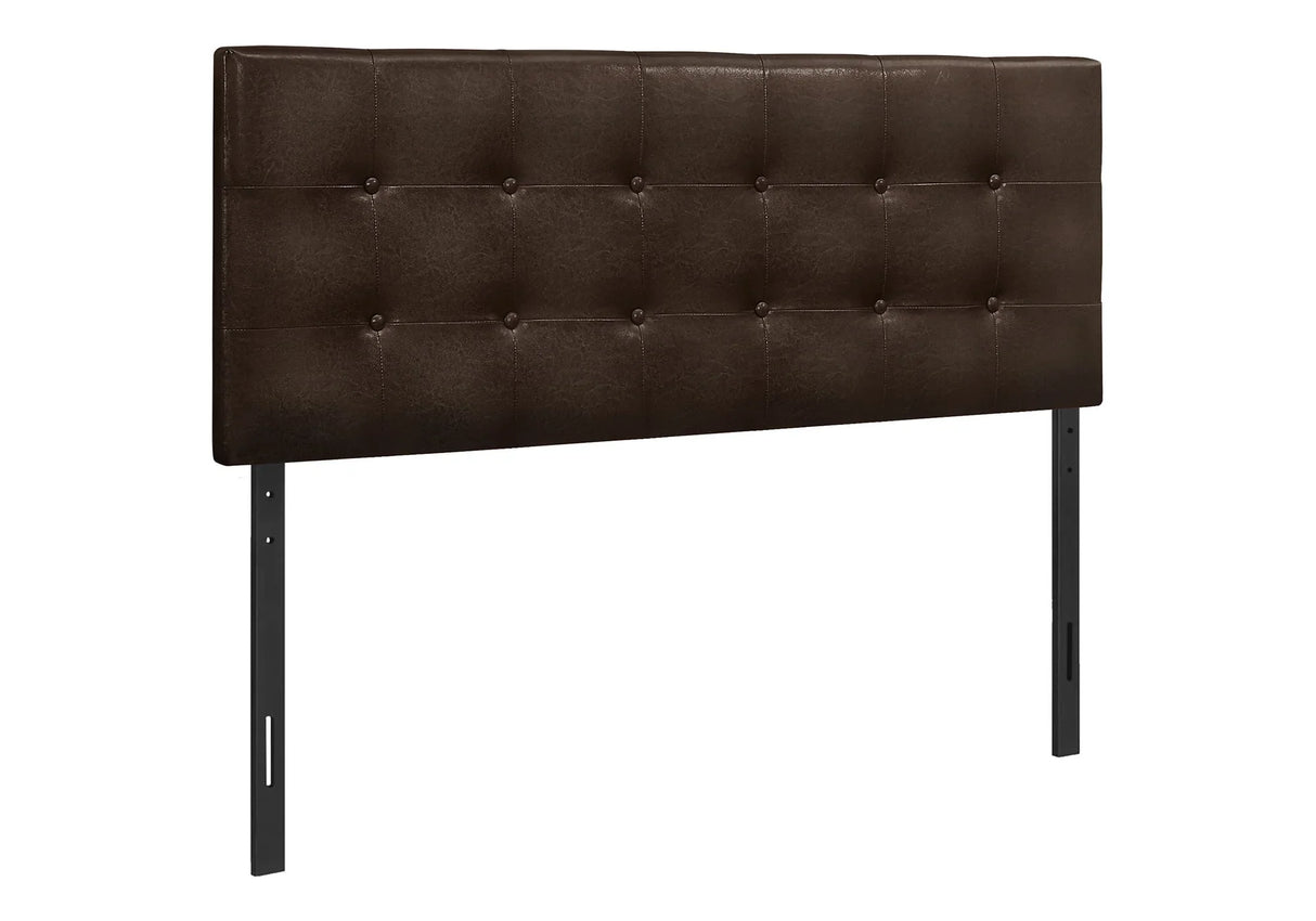 Full Size, Bed Headboard Only, Upholstered, Transitional - Brown - Furniture Home Direct