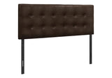 Full Size, Bed Headboard Only, Upholstered, Transitional - Brown - Furniture Home Direct