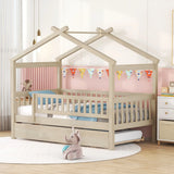 Creativity House Bed With Twin Size Trundle - Furniture Home Direct