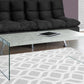 Coffee Table Rectangular For Living Room Clear Tempered Glass - Furniture Home Direct