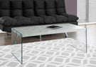 Coffee Table Rectangular For Living Room Clear Tempered Glass - Furniture Home Direct
