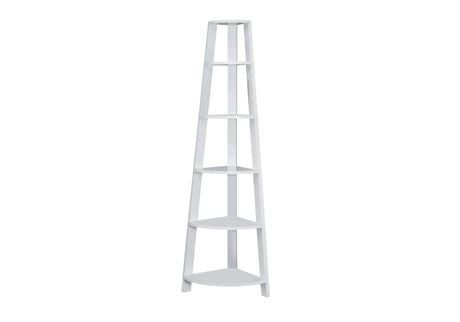 Bookshelf, Bookcase, Etagere, Corner, 5 Tier, For Office, Contemporary & Modern - Furniture Home Direct