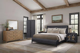 Glass Door Nightstand - Black - Furniture Home Direct