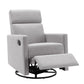 Modern Upholstered Rocker Nursery Chair Plush Seating Glider Swivel Recliner Chair - Furniture Home Direct
