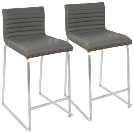 Mara - Contemporary Elegant Design Counter Stool (Set of 2) - Furniture Home Direct