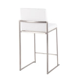 Fuji - Contemporary High Back Counter Stool, Functional Design - Furniture Home Direct