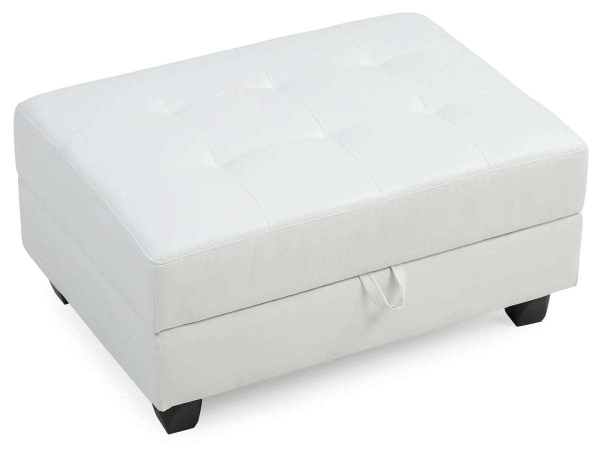 Stylish Storage Contemporary Ottoman - Furniture Home Direct