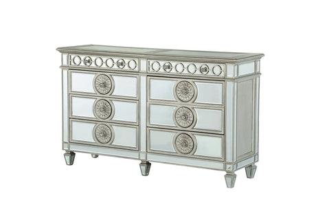 Varian - Mirrored Dresser - Silver - Furniture Home Direct
