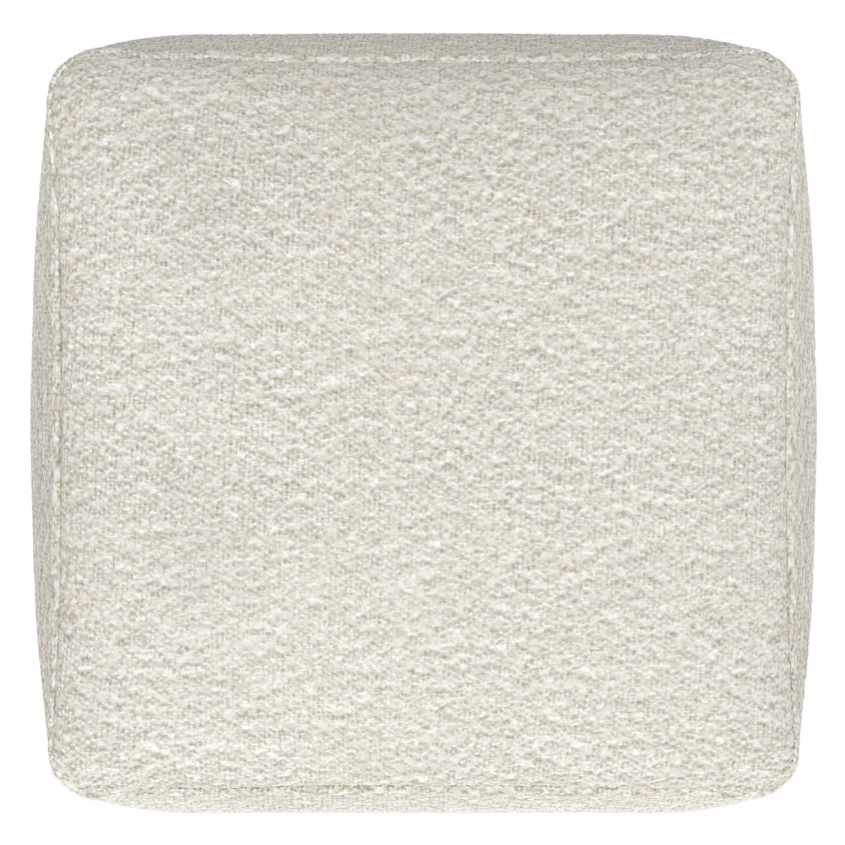 Chantal - Square Pouf - Ivory - Furniture Home Direct