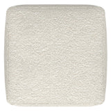 Chantal - Square Pouf - Ivory - Furniture Home Direct