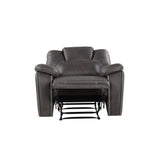 Katrine - 3 Piece Reclining Living Room Set - Charcoal - Furniture Home Direct