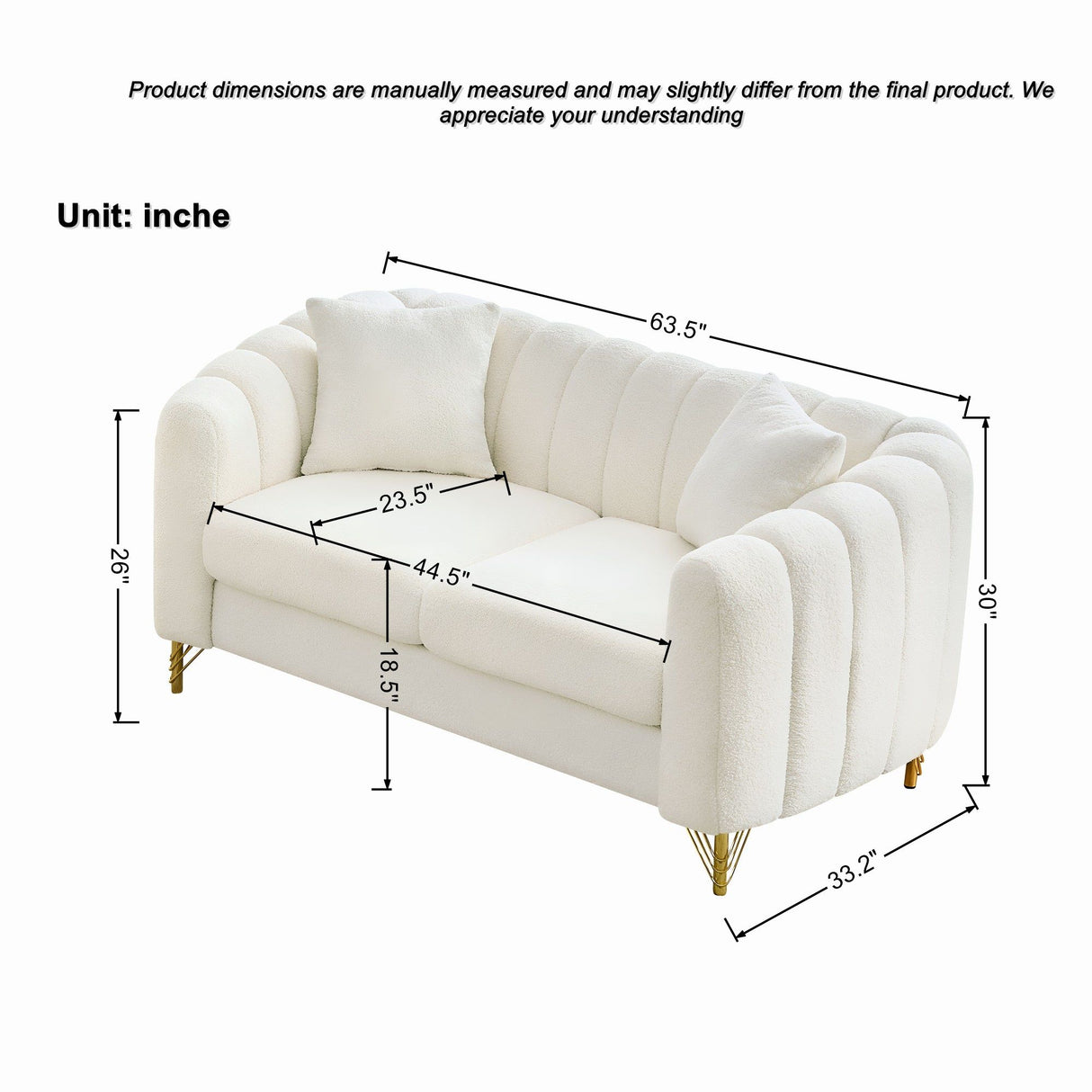Loveseat Sofa For Living Room