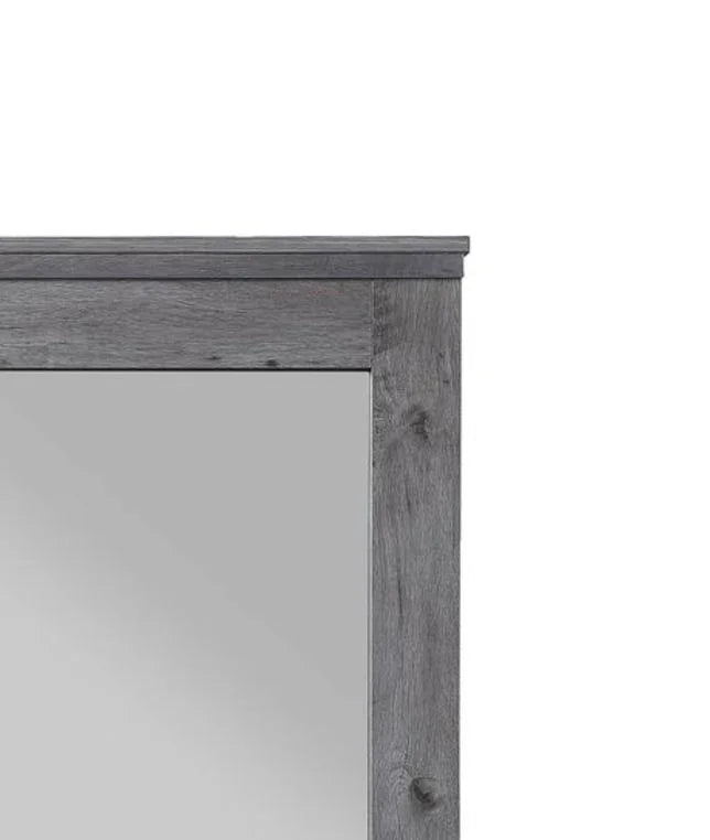 Vidalia - Rustic Mirror - Gray / Oak - Furniture Home Direct