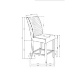 Jasmine - Barstool (Set of 2) - Gray - Furniture Home Direct