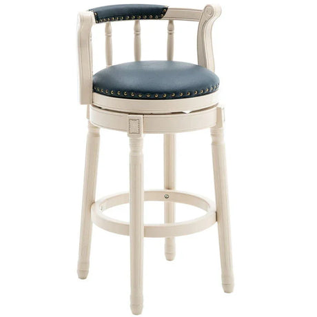 Leather Wooden Bar Stool - Furniture Home Direct