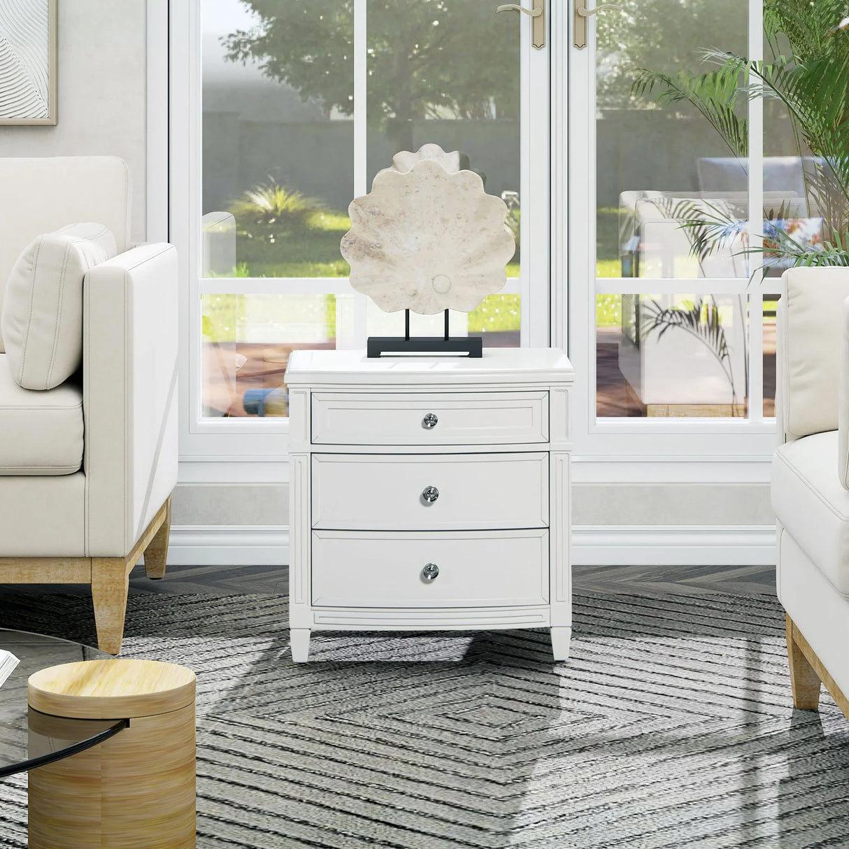 Dauphin - 3 Drawer Accent End Table - Furniture Home Direct