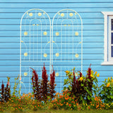 Metal Garden Trellis Rustproof Trellis For Climbing Plant Outdoor Flower Support - Furniture Home Direct