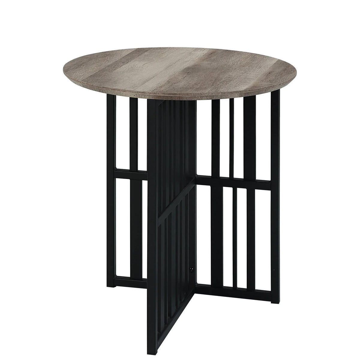 Zudora - End Table - Black / Oak - Furniture Home Direct