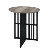 Zudora - End Table - Black / Oak - Furniture Home Direct