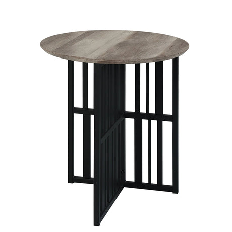 Zudora - End Table - Black / Oak - Furniture Home Direct