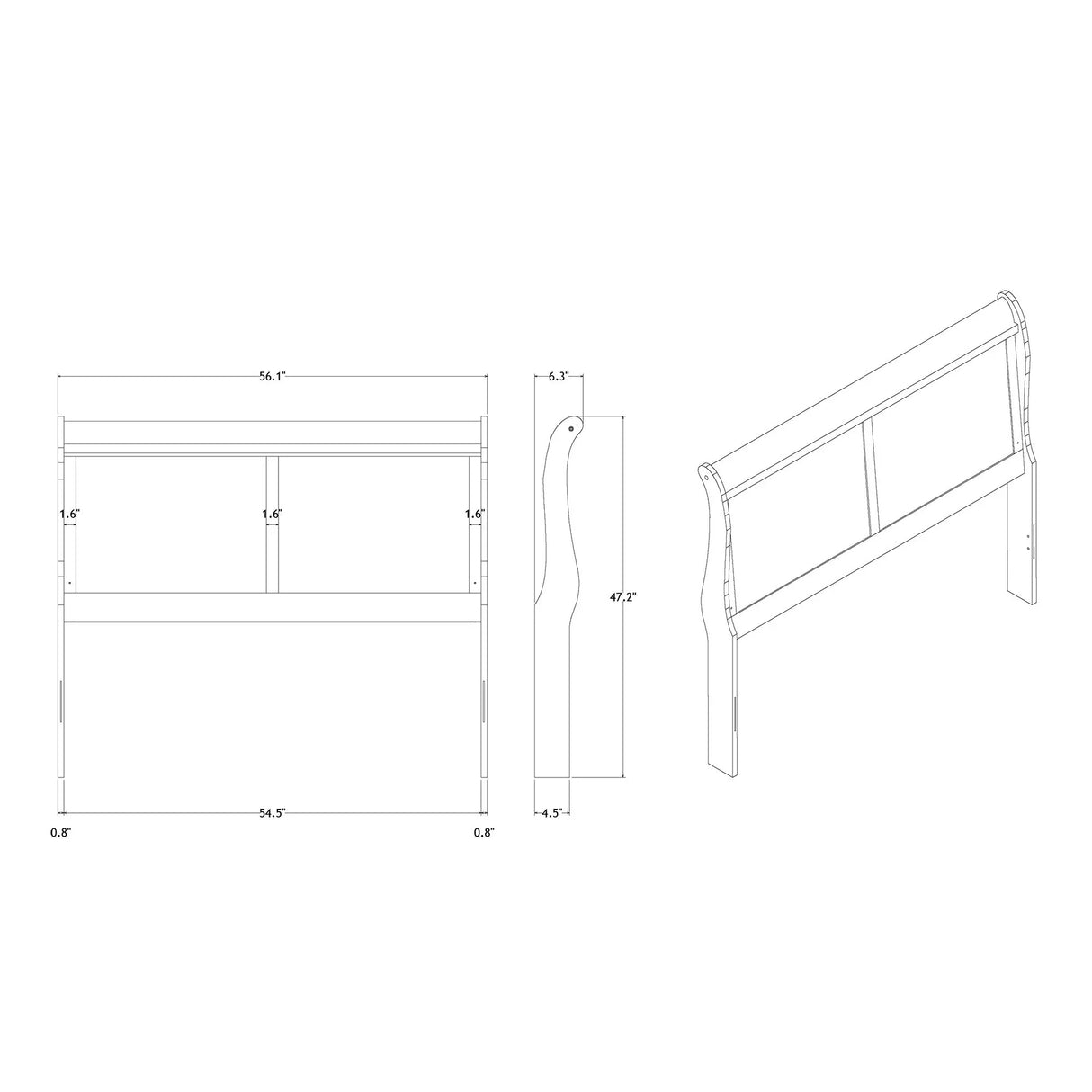 Charlston - 5 Piece Bedroom Set With LED Headboard - Furniture Home Direct