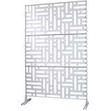 Decorative Freestanding Metal Privacy Screen For Indoor & Outdoor Use - Furniture Home Direct
