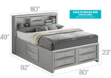 Marilla - Storage Bed With Bookcase Headboard - Furniture Home Direct