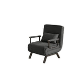 Convertible 5 In 1 Folding Chair Bed With Adjustable Backrest & Pillow Linen - Furniture Home Direct