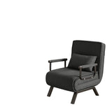 Convertible 5 In 1 Folding Chair Bed With Adjustable Backrest & Pillow Linen - Furniture Home Direct