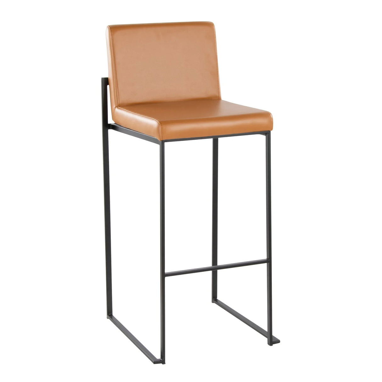 Fuji - Contemporary High Back Barstool Elegant Design - Furniture Home Direct