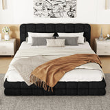 Upholstered Platform Bed With Headboard - Furniture Home Direct