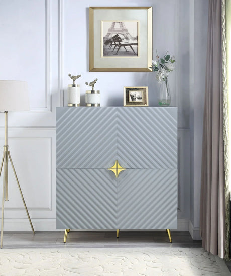 Gaines - High Gloss Accent Cabinet - Furniture Home Direct
